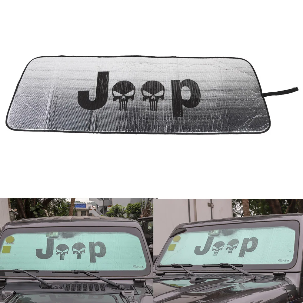 Для Jeep Wrangler JL+ лобовое стекло автомобиля солнцезащитный навес от солнца пленочный козырек для окна автомобиля авто аксессуары