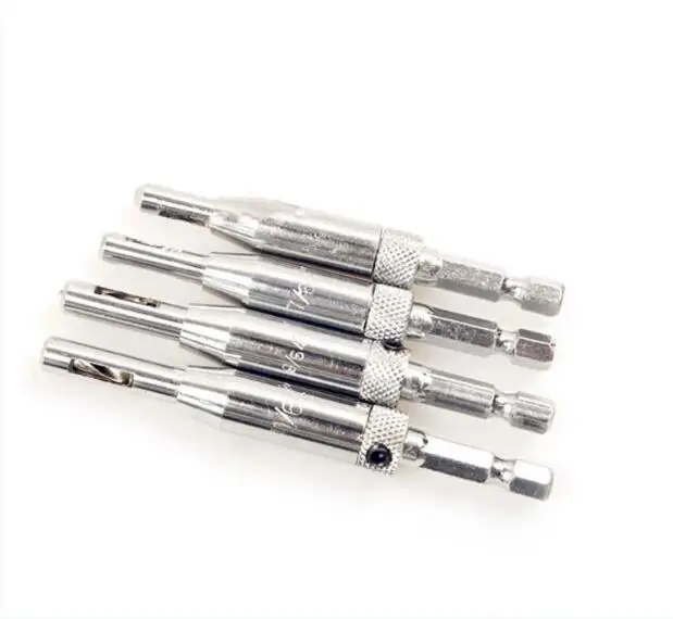 7pcs/set power tool Core Drill Bit Set Hole Puncher Hinge Tapper for Doors Self Center Woodworking