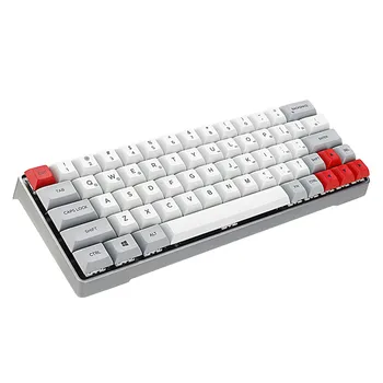 

LEORY GK64 Keycap PBT Aluminum Alloy Shell Gateron Switch Mechanical Keyboard Keycap Hot Swap RGB Keycap (Not Keyboard)