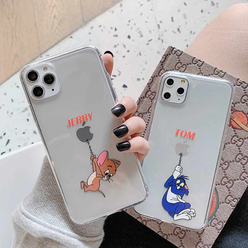 Прозрачный чехол для iPhone X, XR, Xs, Max, 11, 8, 7, 6, 6s Plus, 11 Pro, Max, мягкий чехол из ТПУ