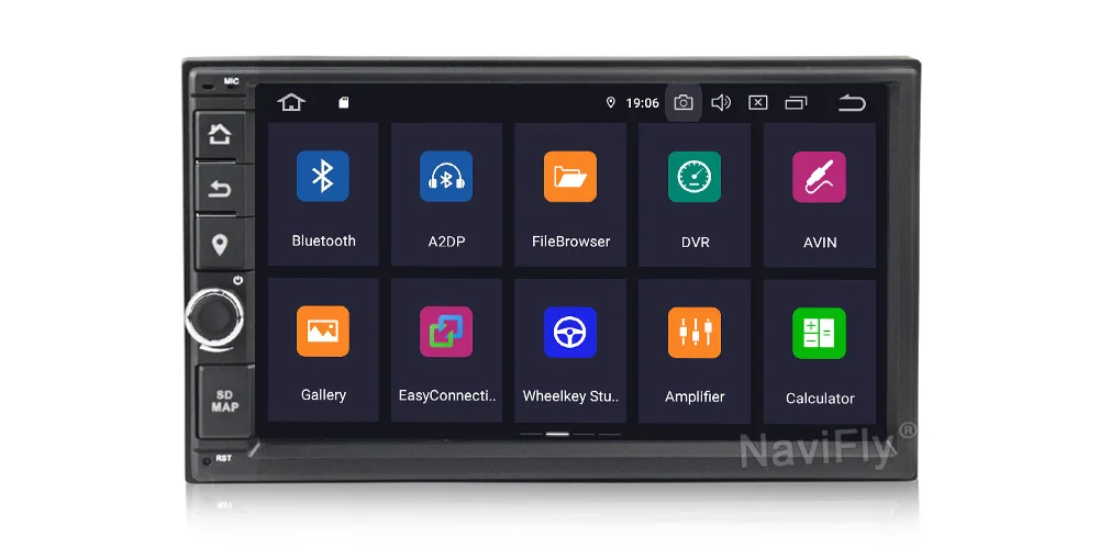 NaviFly Android 9,0 2din универсальный автомобильный gps мультимедийный плеер для NISSAN KIA Toyota Автомобильная Аудиомагнитола