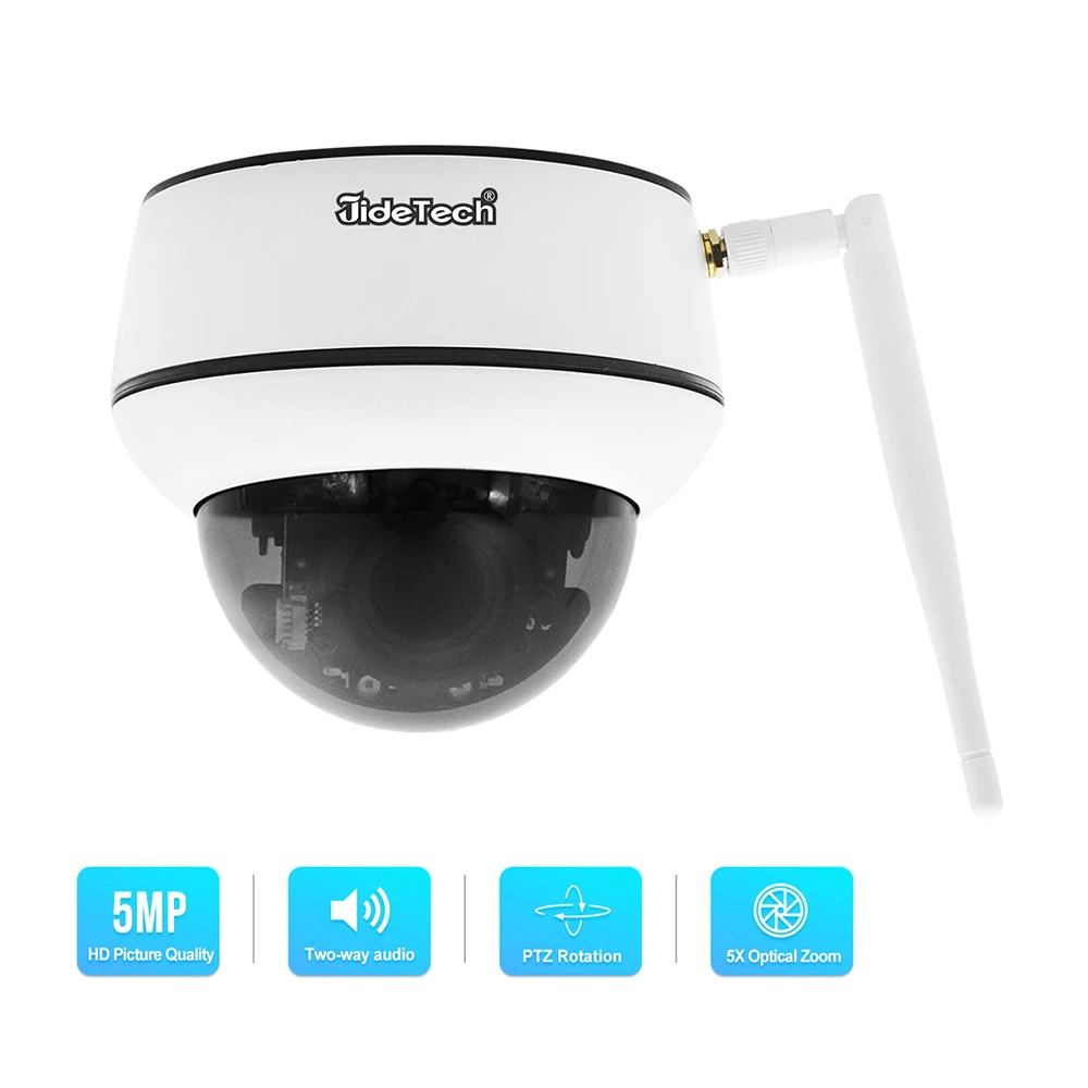 IP-камера купольная с 5-кратным оптическим зумом PTZ Wi-Fi 5 Мп | Безопасность и защита