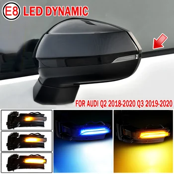 

For Audi Q2 2018 2019 2020 Q3 2019 2020 LED Dynamic Turn Signal Side Wing Rearview Mirror Sequential Light Lamp Replace