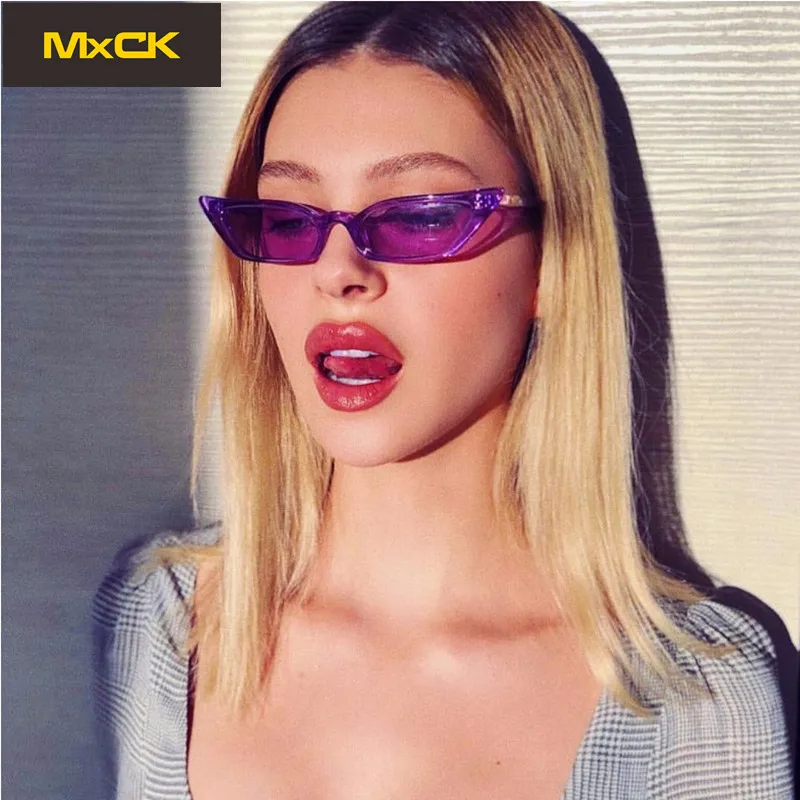 Бренд MxCK, кошачий глаз, солнцезащитные очки для женщин, фирменный дизайн, Ретро стиль, цветные, прозрачные, цветные, модные, кошачий глаз, солнцезащитные очки
