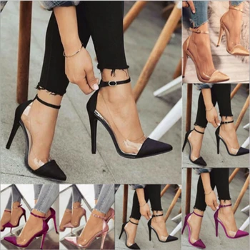 

High Heels Women's Prom Wedding Shoes Lady Crystal Platforms Silver Glitter Rhinestone Bridal Shoes Party Pump Size Women Shoes