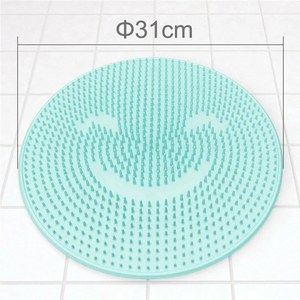 Синий New Suction Cup Non-slip Pad Bathroom Bath Floor Shower Tub Mat Relax Massage Pad - Цвет: Синий