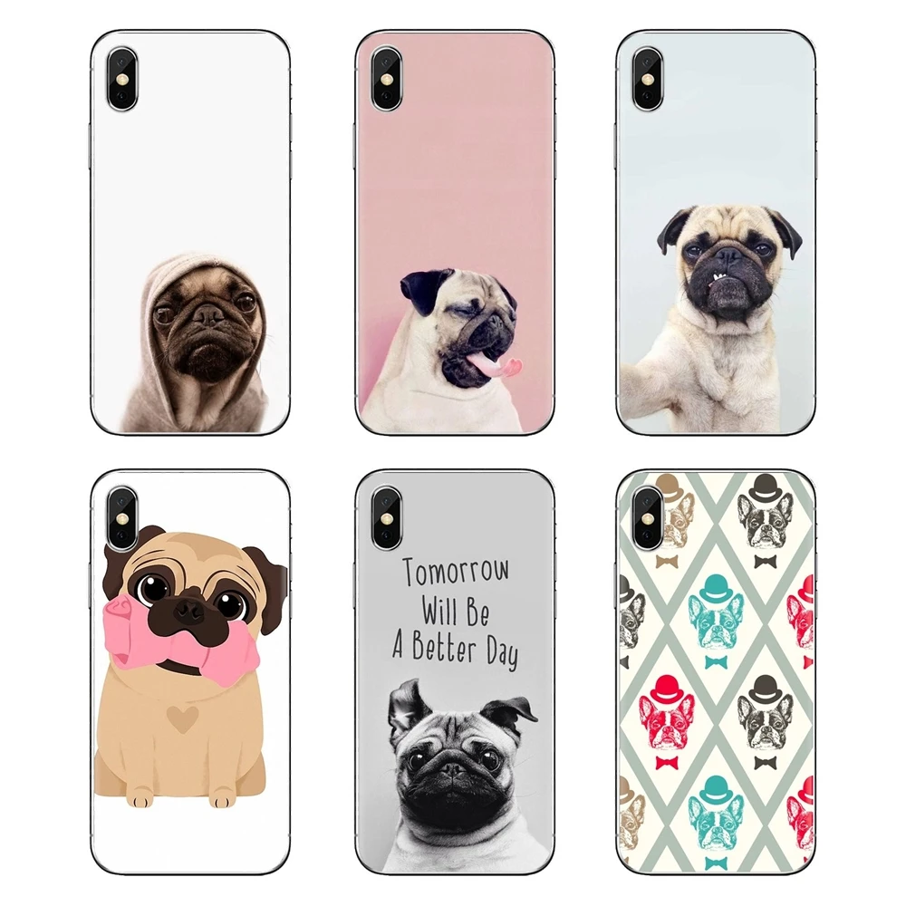 Животное собака чехол pug Life Гибридный прозрачный мягкий Чехлы для huawei Коврики Honor