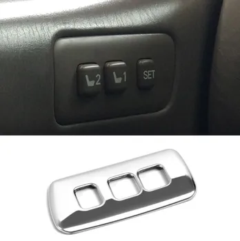 

Car Seat Adjust Remember Button frame cover trim Car Styling Fit For Lexus LX470 TOYOTA Landcruiser LC100 1998-2007