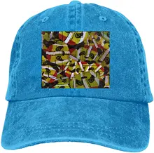 

Sugar Skull Cat Panda Sports Denim Cap Adjustable Unisex Plain Baseball Cowboy Snapback Hat