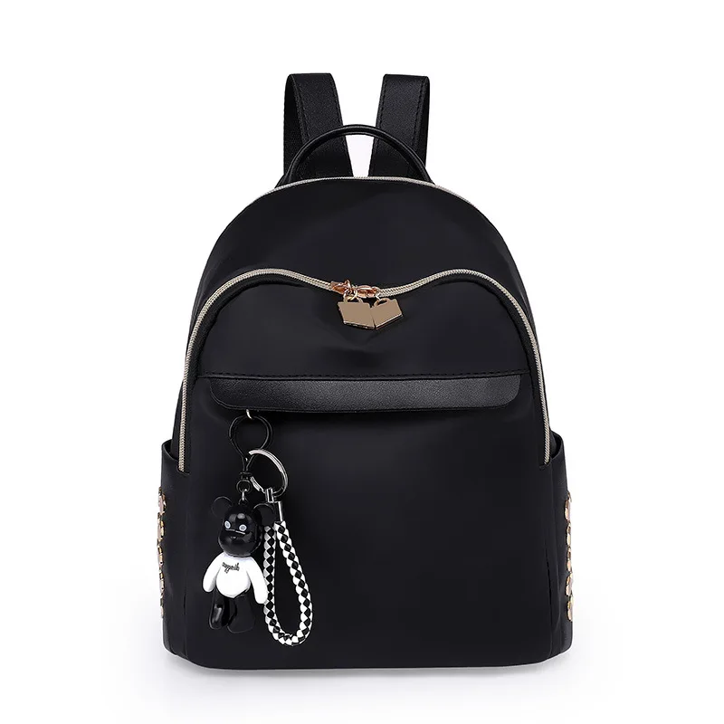 Тренд Стильный современный и модный/женский рюкзак в Корейском стиле, универсальный рюкзак с заклепками, повседневная школьная сумка