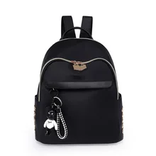 Тренд Стильный современный и модный/женский рюкзак в Корейском стиле, универсальный рюкзак с заклепками, повседневная школьная сумка