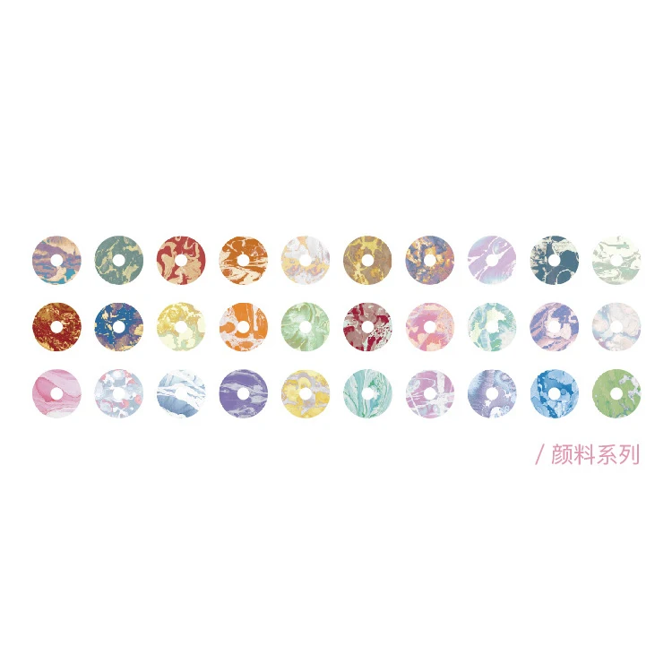 60Pcs/Pack Colorful color series stickers For Kids DIY Diary Scrapbooking Photo Ablums - Цвет: A