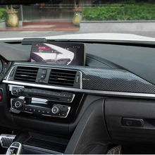 

Carbon Fiber Look Interior ABS Trim Center Control Panel Trim for BMW F30 F34 F32 F33 F36 Accessories 2013-2018