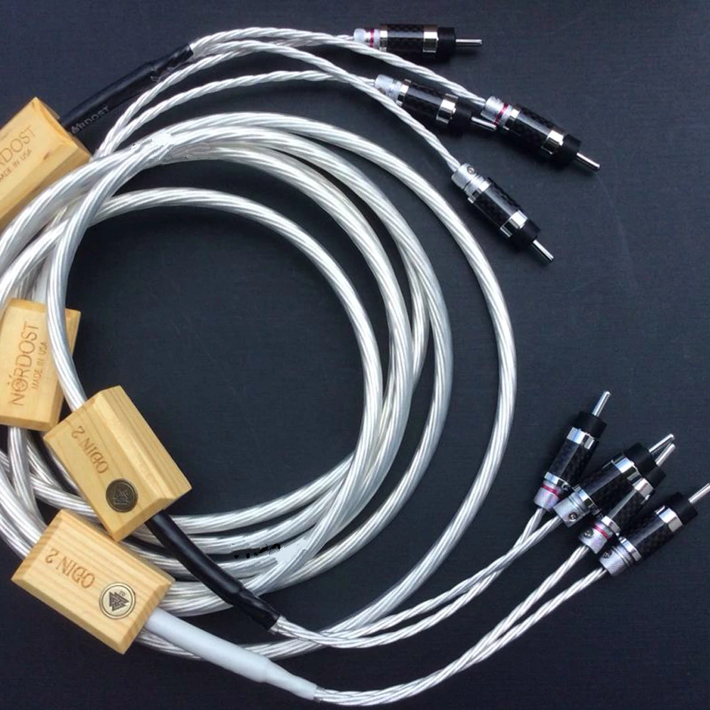 Аудиофил Nordost Odin 2 серебристый динамик кабель из углеродного волокна Банановый