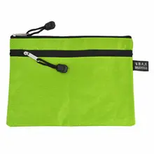 Зеленый Нейлон шестиугольник шаблон застежка-молния A5 бумажный держатель файлов для документов сумка