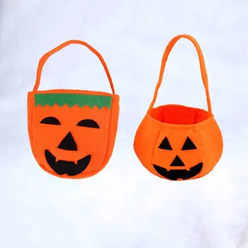 

Pumpkin carrier bag candy bag Halloween gift bag pumpkin mesh Halloween supplies