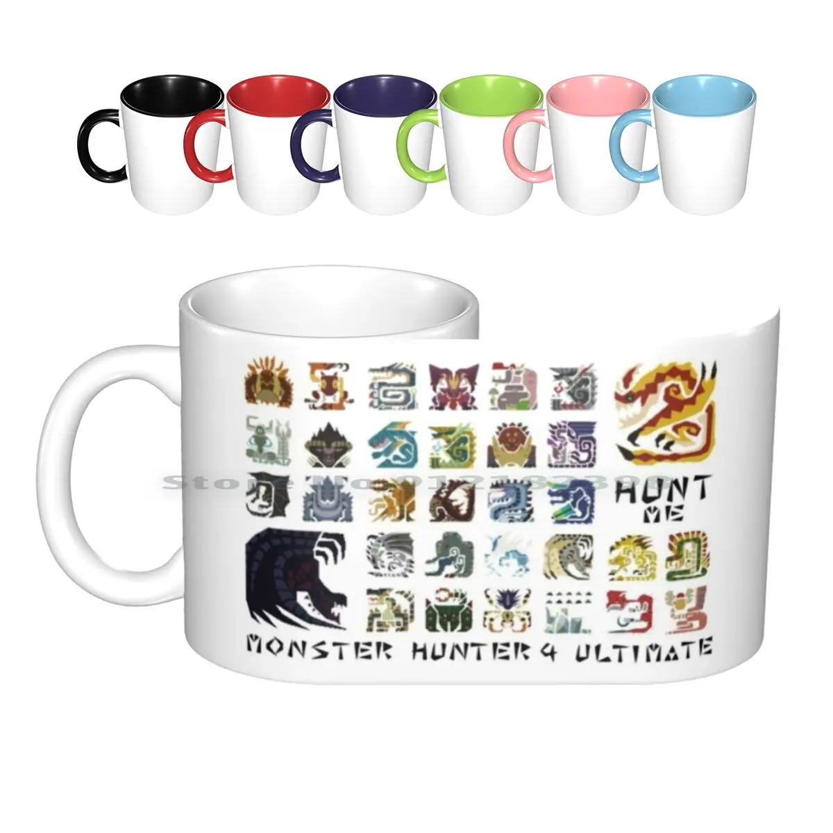 Monster Hunter 4 Ultimate 'Hunt Me' Design Tazze In Ceramica Tazze Da Caffè Tazza Da Tè Al Latte Seregios Magala Monster Hunter 4 Ultimate Hunt