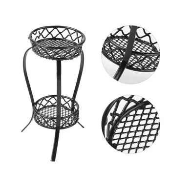 

1Pc Storage Rack Flowerpot Rack Mini Scene Accessory Rack Model House Accessory for Doll House Home Children