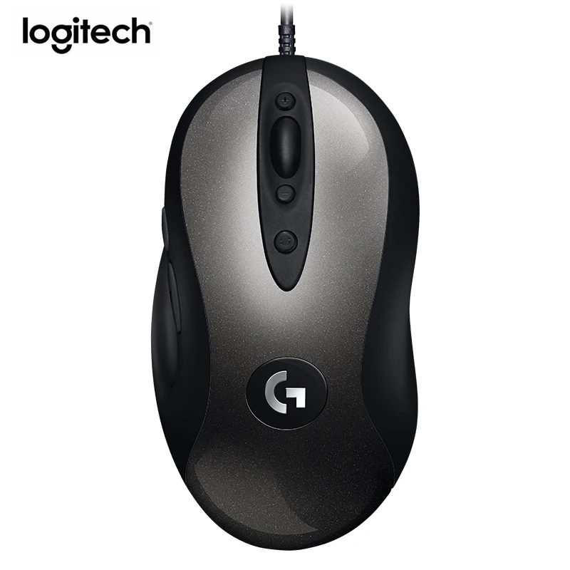 Новинка, Проводная игровая мышь logitech MX518, Оптическая Проводная игровая мышь 16000 dpi, улучшенная версия, удобная ручка для ноутбука - Цвет: MX518