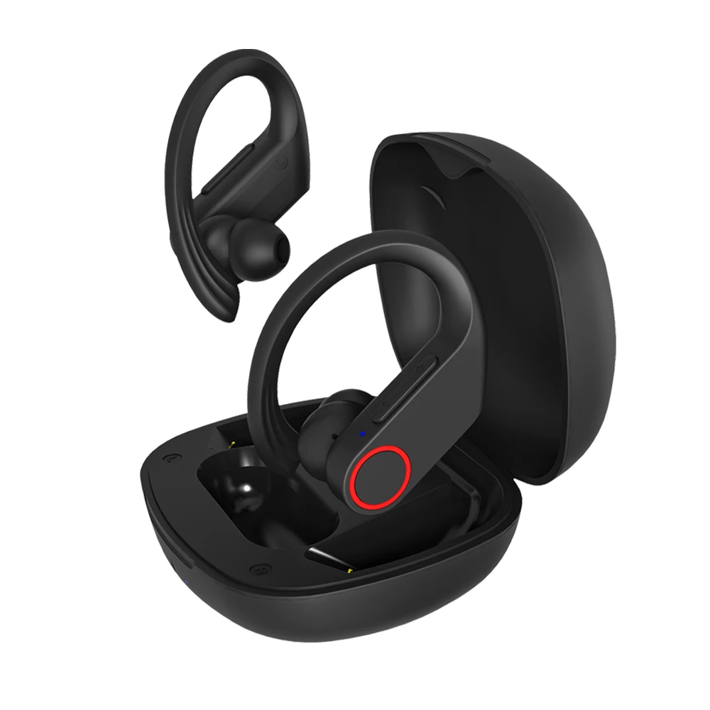 Black Pottnar JT05 APTX 48 часов проигрывания во время езды на bluetooth-наушников TWS двойной сопротивление разрыву CVC Шум со снижением уровня Беспроводной наушники с зарядный чехол - Цвет: Black