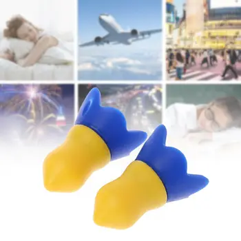 

1 Pair Silicone Flight Earplugs Noise Cancelling Reusable Ear Plugs For Airplanes Hearing Protection