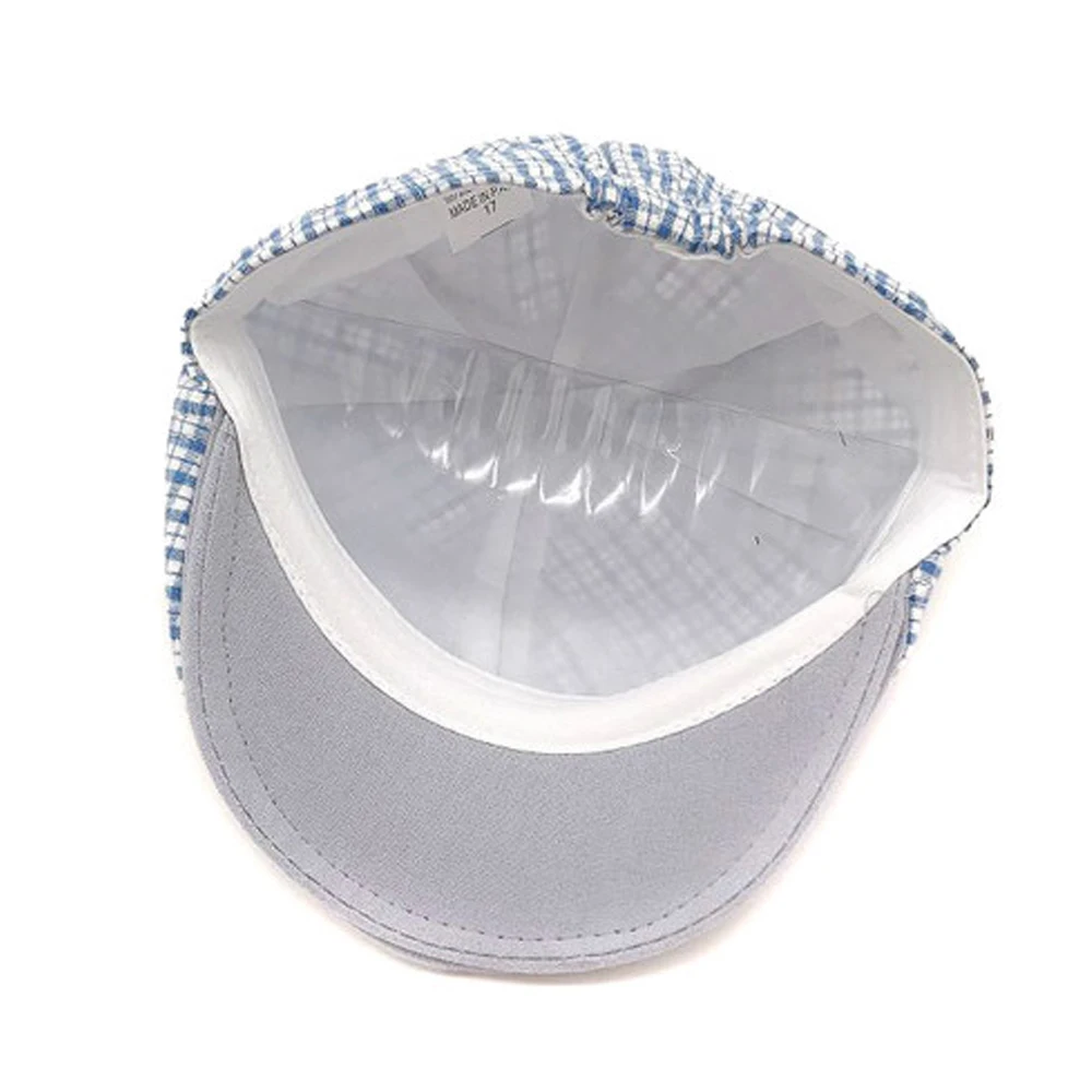 Newborn Baby Plaid Berets Infant Boys Peaked Hats Newest Summer Little Children Accessories Sun Cap Cotton Top Hats