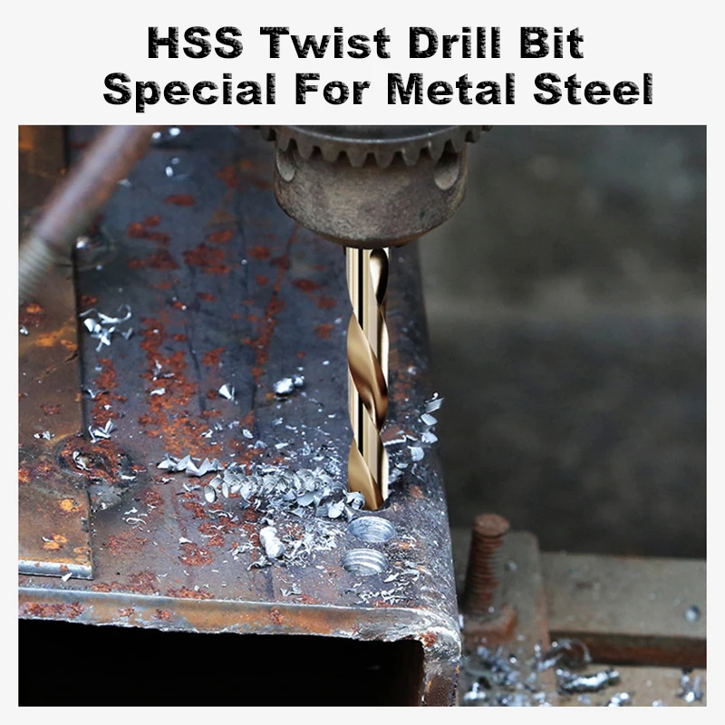 5Pcs High Hardness Cobalt Twist Drill Bits HSS Co Steel Straight Shank 1-5mm Twist Drill Bit Power Tools Accessory (5)