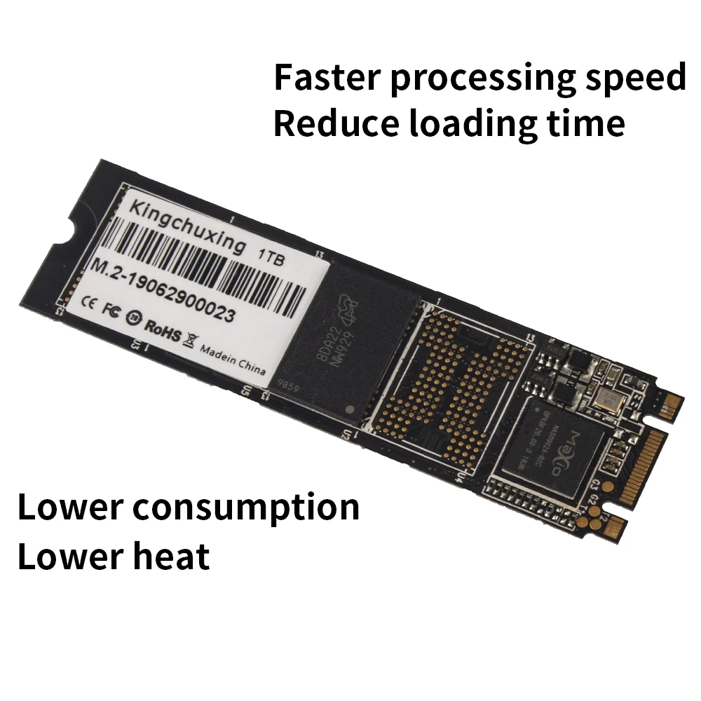Kingchuxing m.2 2280 SATA SSD 128 ГБ 256 512 1 ТБ M2 SSD Внутренний твердотельный жесткий диск для настольного компьютера ноутбука