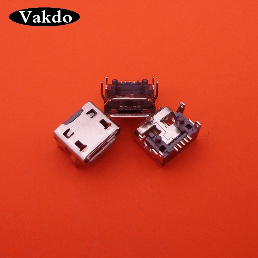 100 шт./лот, новинка, мини, женский, Micro USB, для зарядки данных, 5 pin, 5pin, тип B, разъем, разъем для зарядки, порт для телефона, стол