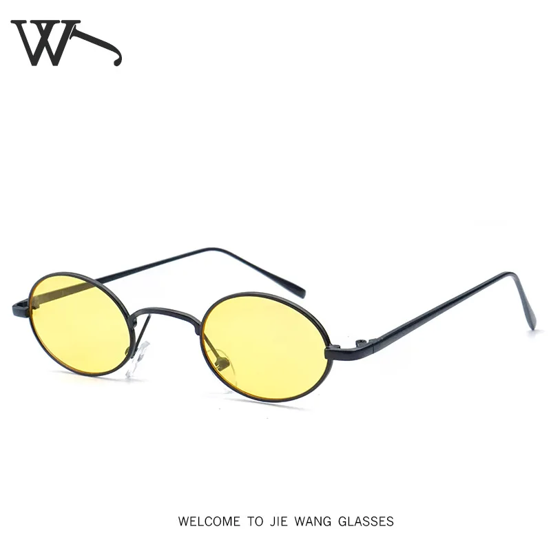 Новые ретро маленькие круглые оправа Поп панк овальные Индивидуальные Сексуальные солнцезащитные очки