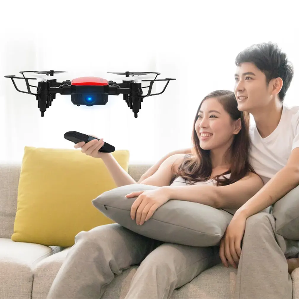 GW10 мини-Дрон 4CH g-сенсор широкоугольный объектив 0.3MP Wifi RC Дрон с режимом удержания высоты Безголовый складной Квадрокоптер с светодиодный