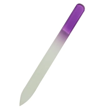 

Purple Crystal Glass Nail Rasp File with Shell