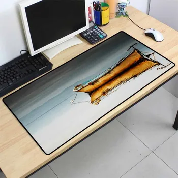 

Mairuige Lake Boat Pattern Mouse Pad Computer Notebook Office Wireless Charging Mouse Pad Desk Mat Gaming Accessories Mousepad