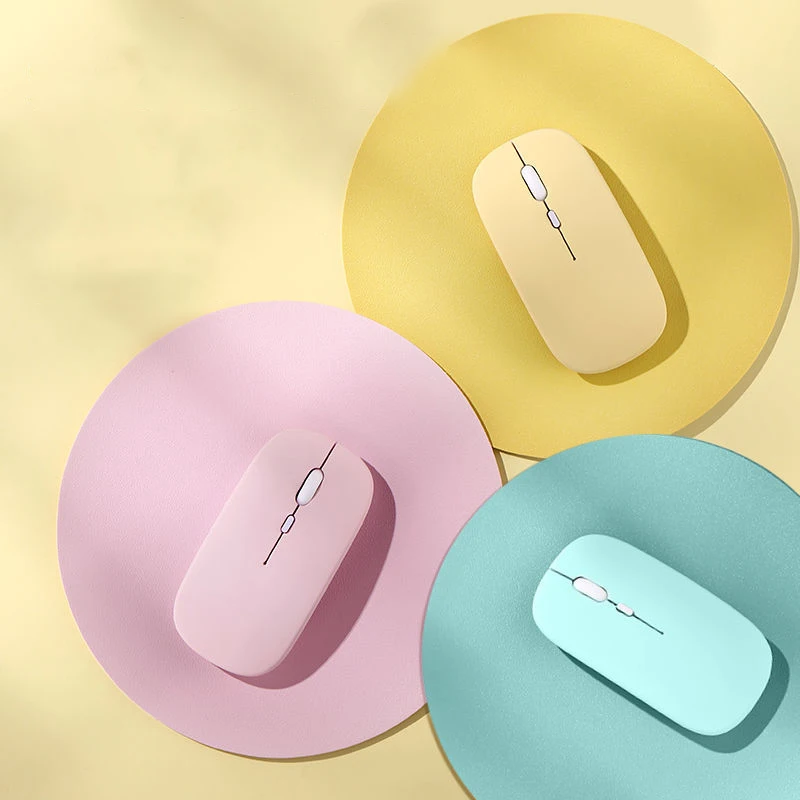 Rechargeable Wireless Bluetooth 5.0 Mouse For iPad Xiaomi Huawei Tablet 2.4G USB Silent Slim Computer Laptop Mice With Mousepad