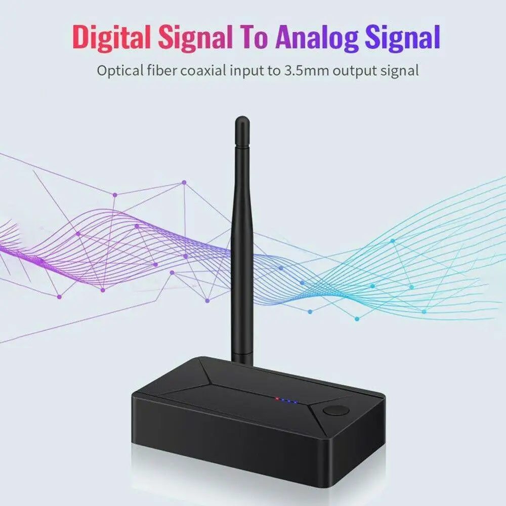 Bluetooth 5 0 Audio Transmitter 3 5mm 3 5 AUX Jack RCA USB Coaxial Optical Stereo Wireless Adapter Dongle For TV PC Headphone