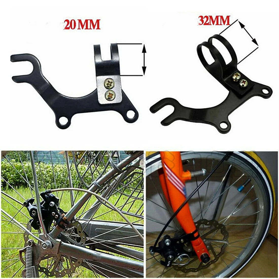 32 ​​Mm Stainless Steel Bike Disc Brake Modification Bracket MTB Ordinary Bicycle Brake Refitting Holder Rack Bike Accessories mountain bicycle disc brake bicycle disc brake mountain bike disc brake