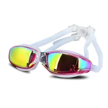 Профессиональные стеклянные очки es очки для взрослых с гальваническим покрытием большая оправа для мужчин и женщин водонепроницаемые противотуманные Простые Стеклянные плавательные очки Swimmi