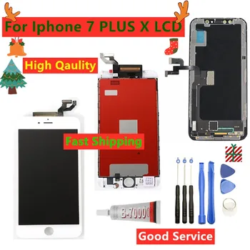 

High Qaulity Brand New For iPhone 7 7 Plus 7P X LCD Display Touch Screen Digitizer Assembly For iPhoneX No Dead Pixel + Gift