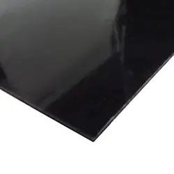Set of 2 Matte Textured Black ABS Plastic Sheets for DIY Crafts and Home Decor (Glossy 2sheets)