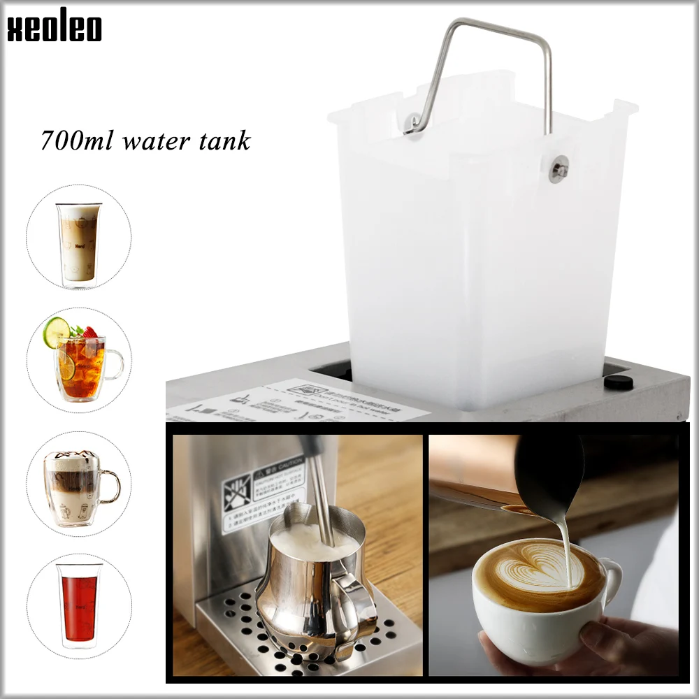 Xeoleo Professional Milk Steamer Frother Machine Steam Foam Teapresso Machine Intelligent Coffee Frothing Fixed Temperature 4