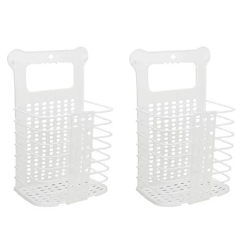

Laundry Basket Collapsible Large Hanging Laundry Hamper Basket with Handles for College Dorm, Collapsible Tall Plastic Dirty Lau