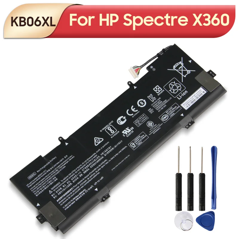 

Original Replacement Laptop Battery KB06XL HSTNN-DB7R For HP Spectre X360 15-B Z6K97EA Z6L01EA Z6K99EA 902401-2C1 With Tools