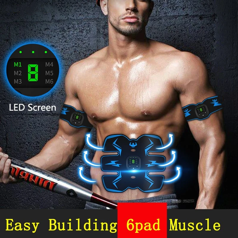 EMS Anti-cellulite Massager Electric LED Charging Abdominal Muscle Stimulator Bodybuilding Gym Simulator Massage For Weight Loss