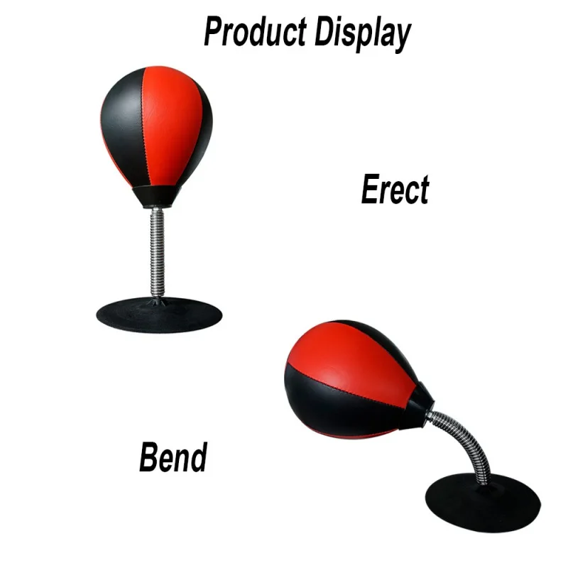 

Plastic High Quality New Desktop Punching Bag Stress Buster Ball Stress Relief Toys Table Boxing Punch Ball For Home Kids Adults