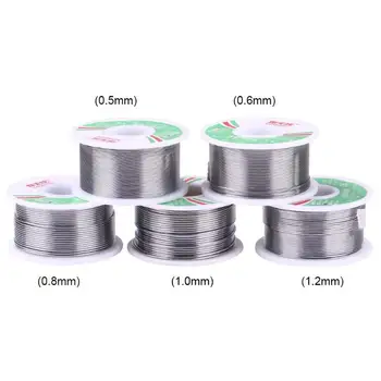 

0.5/0.6/0.8/1.0/1.2mm 100g 2.0% Tin Lead Tin Wire Melt Rosin Core Solder Soldering Welding Line Soldering Wire
