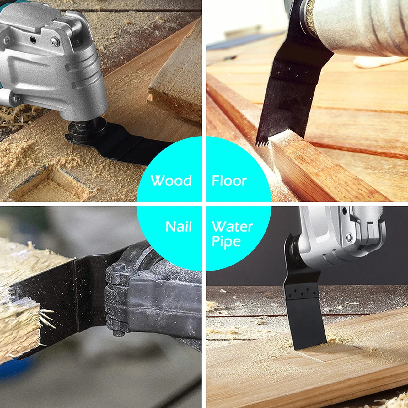 Многофункциональное биметаллическое лезвие для точной пилы 27 шт. Осциллирующее