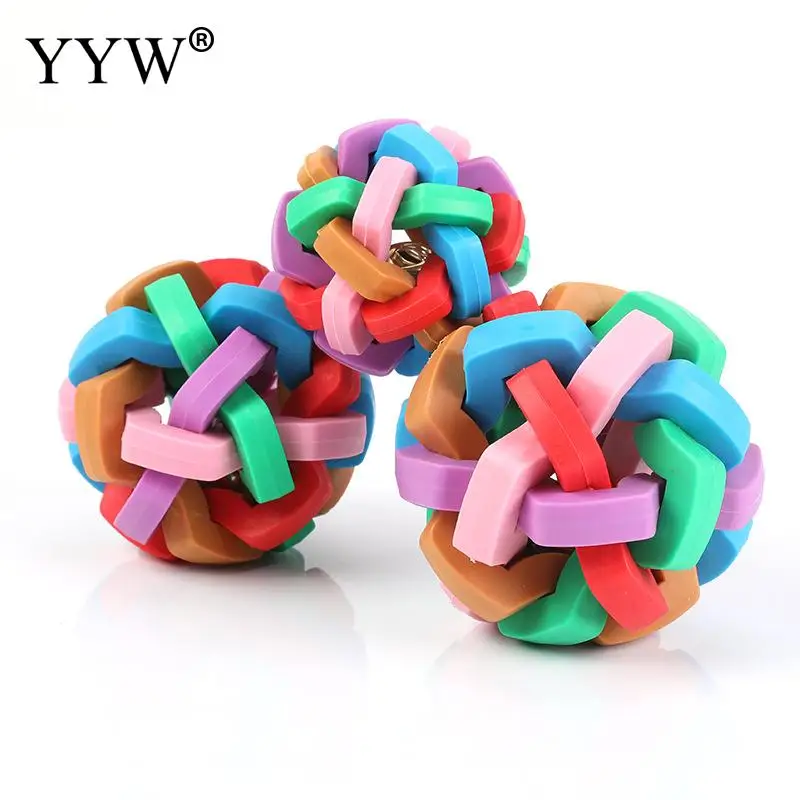 Термо пластиковый резиновый колокол, молярные игрушки для домашних животных, игрушка для собак, жевательная игрушка для прорезывания зубов, Забавный шарик для сосков для кошек, щенков, собак, интерактивное обучение