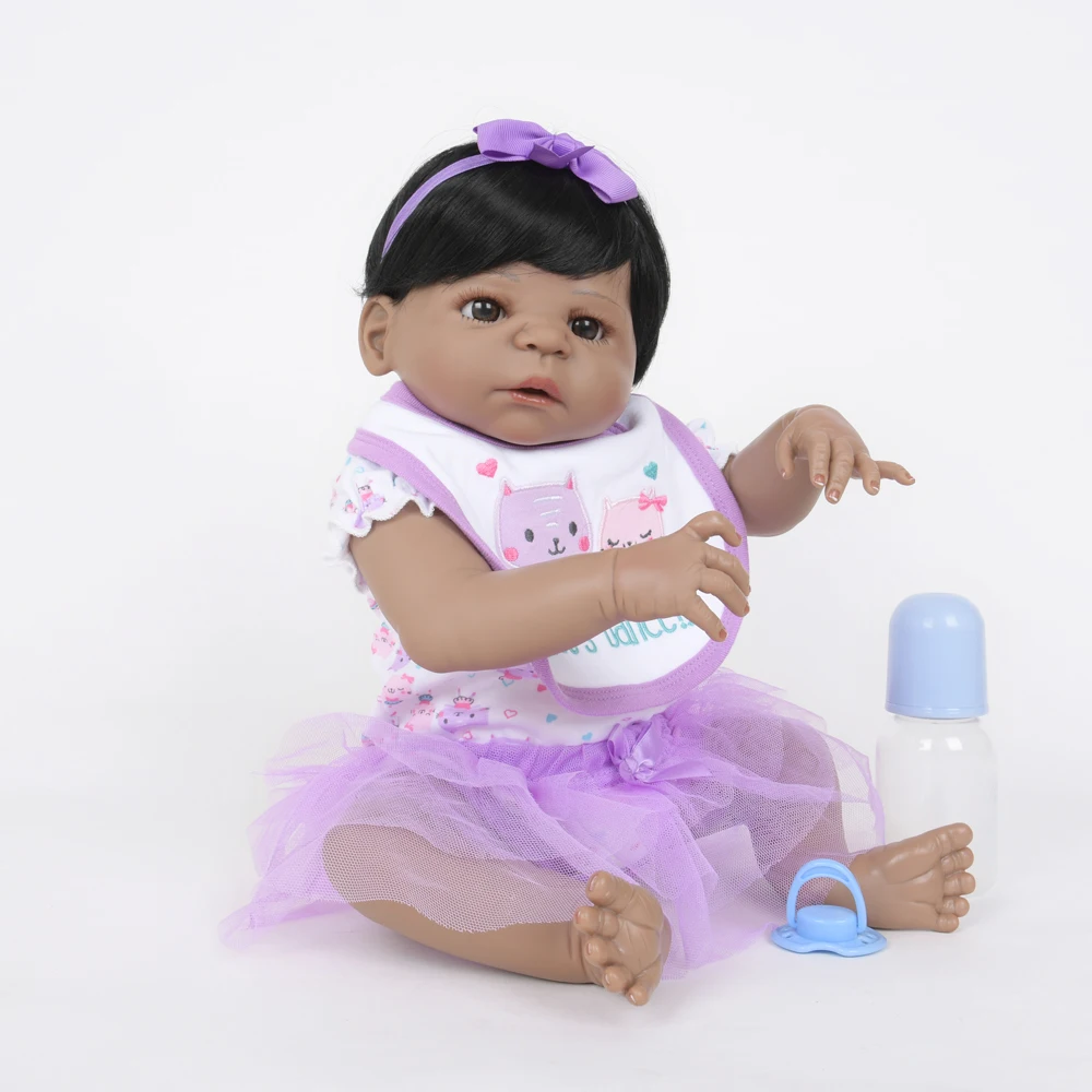 2" имитация принцессы Bebe Reborn baby girl куклы полный Силиконовый корпус водонепроницаемый Reborn дети Playmate ребенок подарок на день рождения 55 см