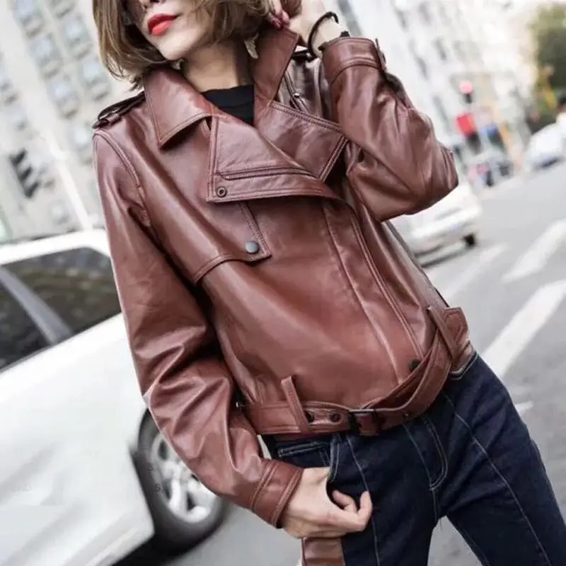 Натуральная кожаная куртка женская натуральная из натуральной овечьей кожи