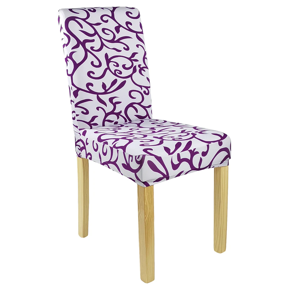 Классические чехлы на стулья из спандекса с эластичным покрытием, декоративные чехлы на стулья для столовой, эластичные съемные чехлы на стулья для свадебной кухни - Цвет: 3
